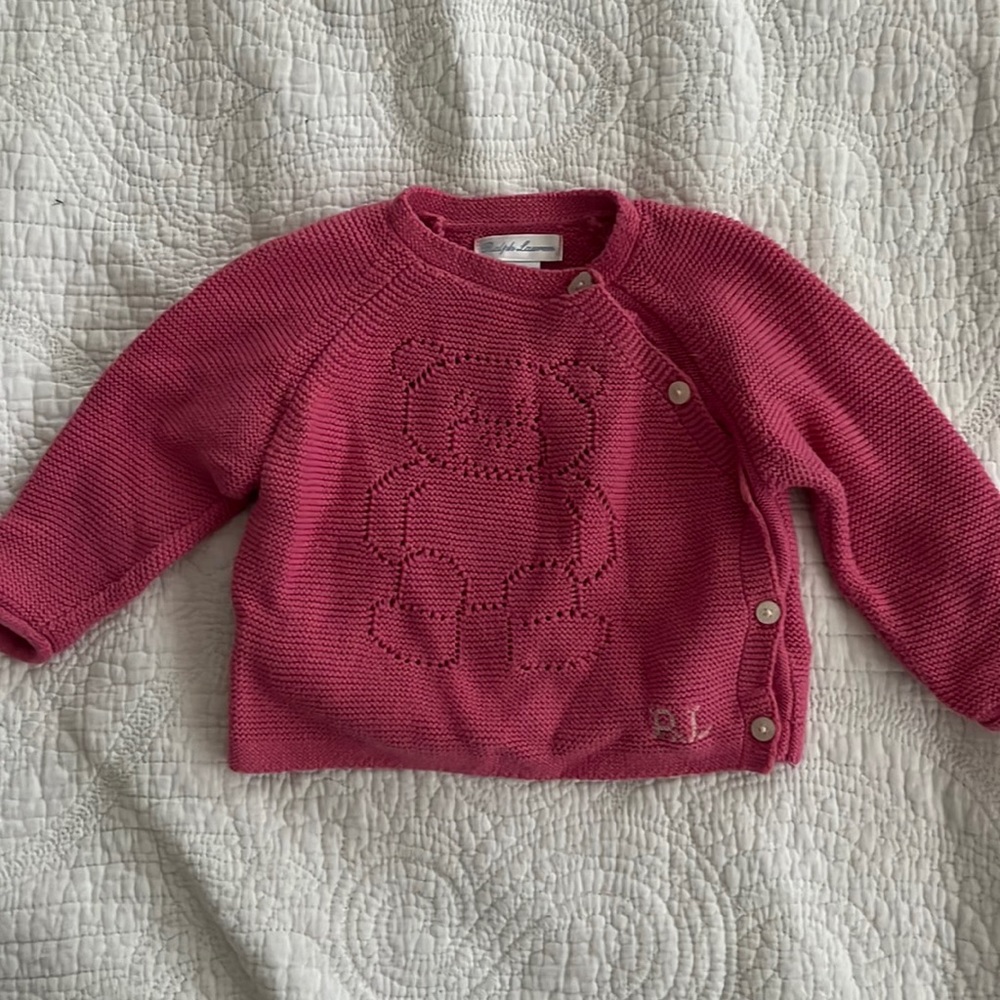 Ralph Lauren Teddy Sweater, 6m